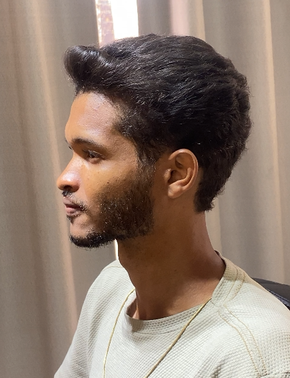 Cliente depois do corte no Studio Kairós