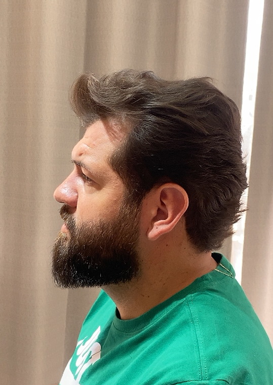 Cliente depois do corte no Studio Kairós